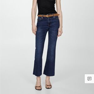 MANGO Sienna flared crop jeans